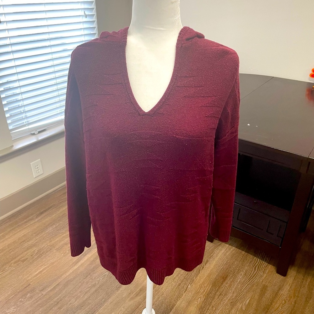 American Eagle Vneck hoodie sweater